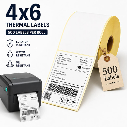 4x6 thermal labels - 2*4x6, roll