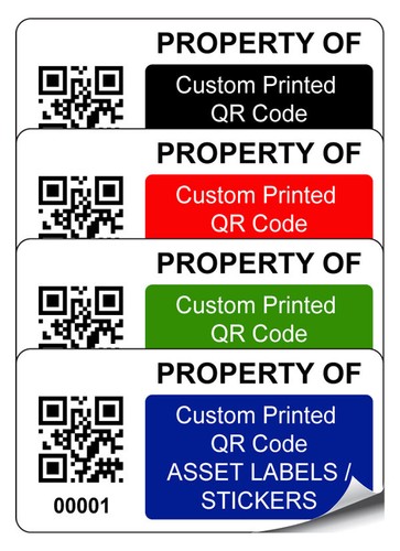 Custom barcode asset tag - asset,