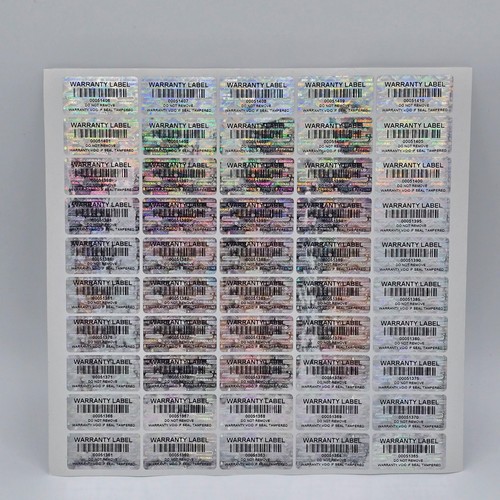 Void barcode hologram - void, stickers