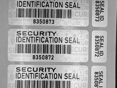 Tamper evident security labels - tamper,