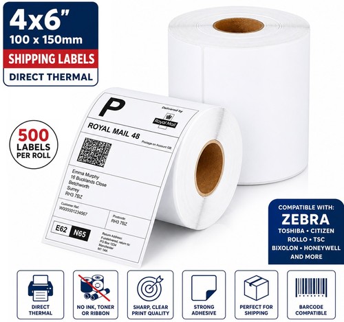 4x6 direct thermal barcode - direct,