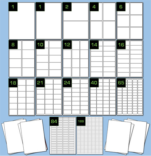 White blockout labels opaque - white,