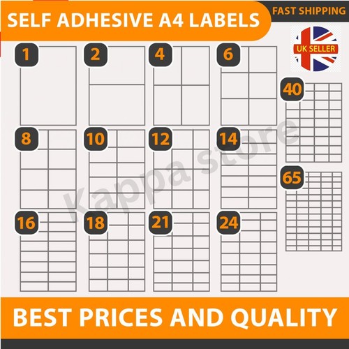 Size address labels sheets - size,