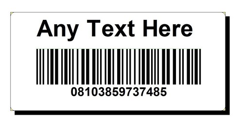 Barcode number stickers - barcode,
