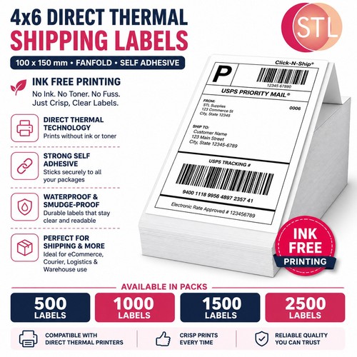 4x6 direct thermal - 4x6, shipping