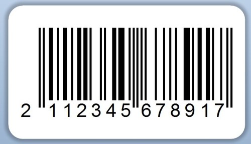 Ean printed barcode self - printed,