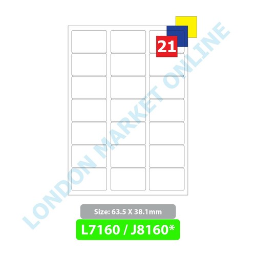 Labels per sheet - per,