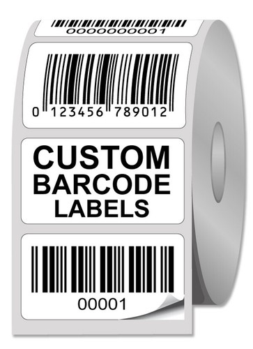Custom printed barcode labels - custom,